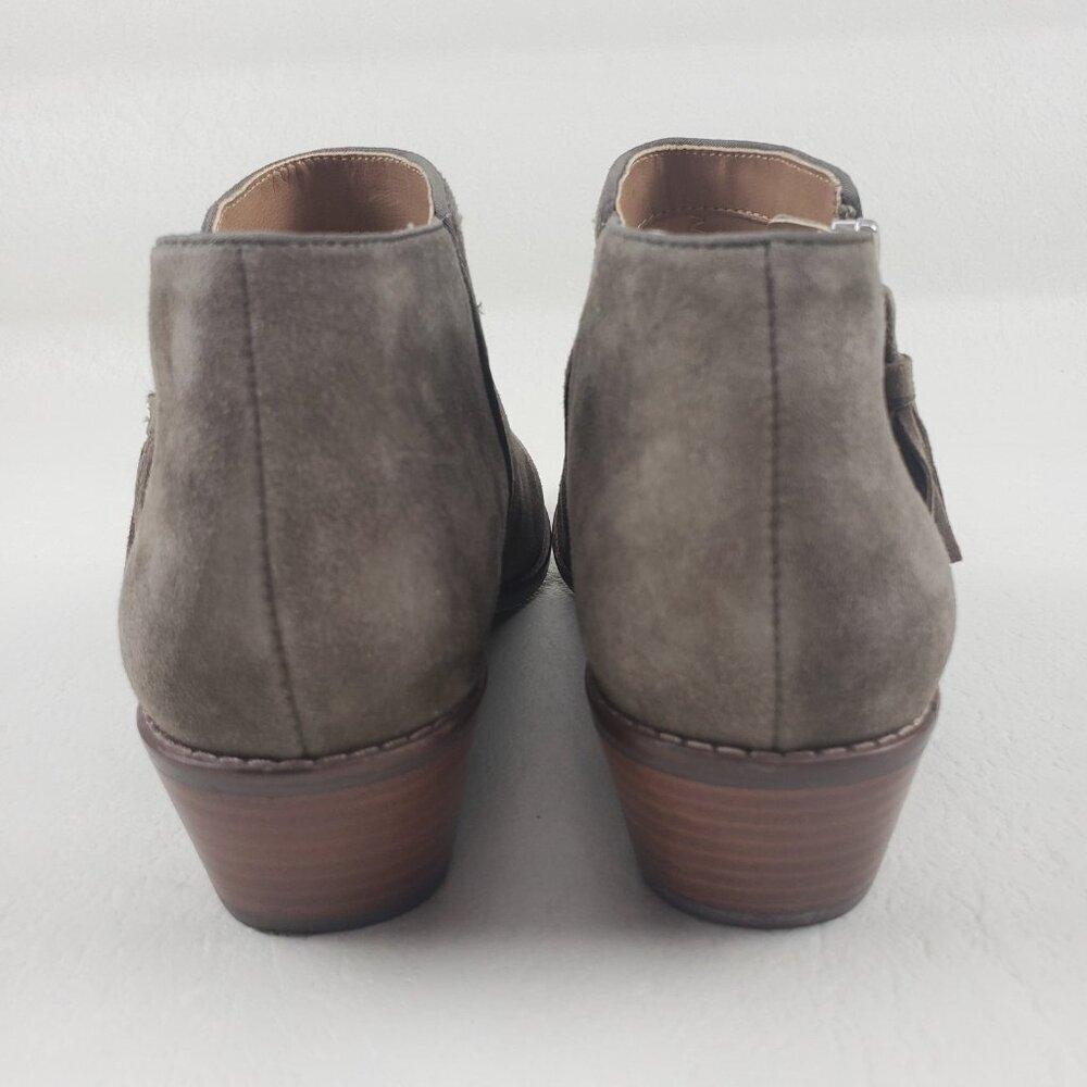 Vionic Serena Suede Ankle Boot Womens 8.5 Beige Side Zip Casual Bootie Shoe - Picture 8 of 13
